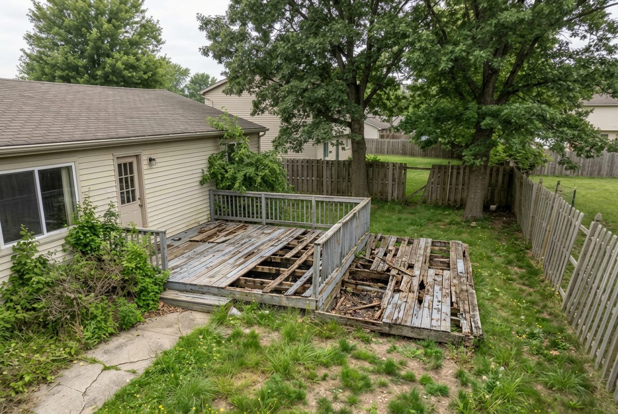 Modern Backyard Retreat before
